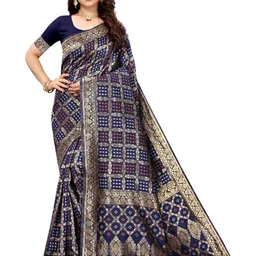 Tulip Eden Woven Design Zari  Bandhani Saree-picture-36