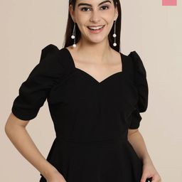 Tromko Sweetheart Neck Puff Sleeve Top-image-87