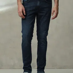 Mufti Men Straight Fit Mid-Rise Light Fade Stretchable Jeans-image-90
