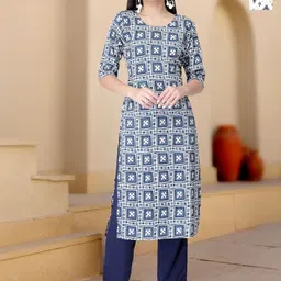 HERE&NOW Women Pack of-2 Ethnic Motifs Printed Regular Kurta Sets-picture-29