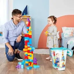arizon 2 in 1 Combo 51 pc Mega Jumbo Building Blocks and 60 Pc Medium Building Block image 4