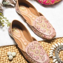JM Looks Fashion Flat Embellished Flat Jutti with Comfortable Sole For Womens & Girls-42