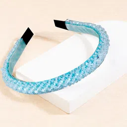 OOMPH Crystal Studded Embellished Hairband-image-49