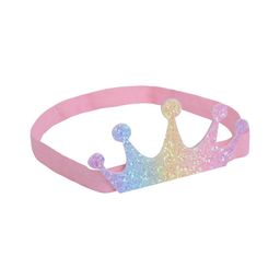Aye Candy Girls Pink & Yellow Rainbow Crown Headband-20