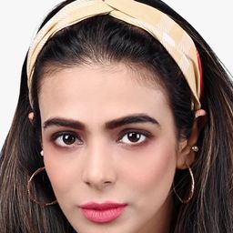 BuckleUp Women Yellow Checked Fabric Wrap Headband-image-32