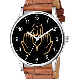 CSAMON Men Analogue Watch 1018SLV Islamic NUM03 Beige L-image-9