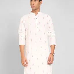 indus route by Pantaloons Men Printed Thread Work Kurta-20