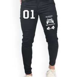 styzon Men Jean Slim Fit Mildly Distressed Jeans-image-98