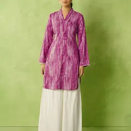 Anouk Abstract Printed V-Neck Straight Kurta-33
