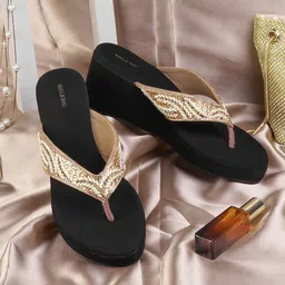 WALKWAY by Metro Embellished Wedges Sandal-32
