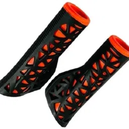 Cycle Handlebar Rod light Weight Bicycle Handlebar with Orange Bicycle Handle Grip-6