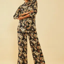 Soch Shirt Collar Printed Shirt With Palazzo-31