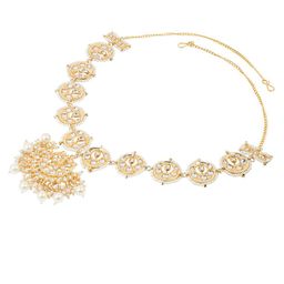 HAIR DRAMA COMPANY Gold-Plated Embellished Tiara-image-72