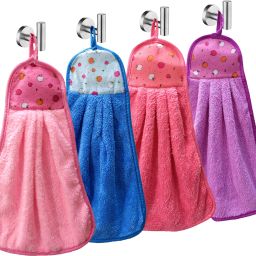 (PACK OF 4)Hanging Hand Towel or Kitchen and Wash Basin(Pack Of 2) 1.226 Multicolor Cloth Napkins-picture-36