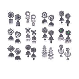 Sangria Silver-Plated Alloy Earrings-35