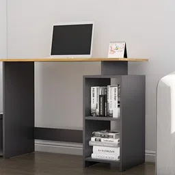 HEXA RED Grey Engineered Wood Study Table For Work From Home Students & Computer Table image 4