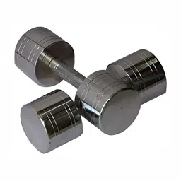 HackerX Set Of 2 Steel Dumbbells - 2 kg Each image 3