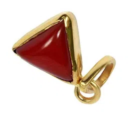 VANISHREE WORLD Gold-Plated Triangular Pendants image 2