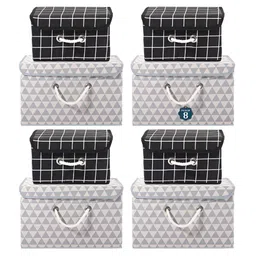 Aura Grey Set of 6 Reusable Drawer Organiser Organisers-17
