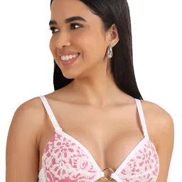SELFCARE Abstract Bra Half Coverage Lightly Padded-18