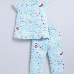 NAUTI KIDZ Girls Printed Night suit-picture-28