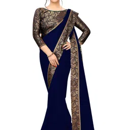 limtd Zari Pure Georgette Saree-picture-47