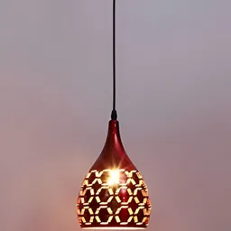 GAUVIK Red Aluminium Ceiling Lamp-8