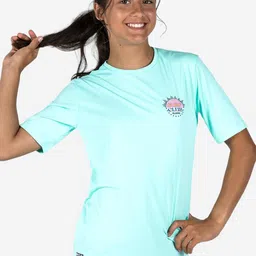 OLAIAN By Decathlon Printed Round Neck Swim Tops-19