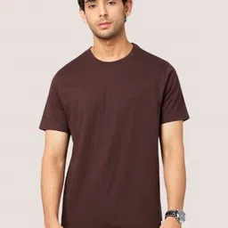 URBANICE Men Solid Round Neck Regular Fit T-shirt-picture-34