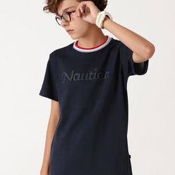 Nautica Boys Solid Round Neck T-shirt-picture-42