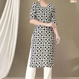 Moda Rapido Women Ethnic Motifs Printed Regular Kurta with Trousers-image-38