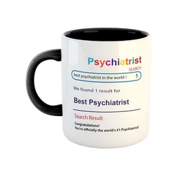 ARTBUG White & Black Printed Ceramic Glossy Coffee Mug-picture-33
