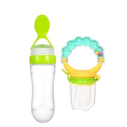 Kritiu 2Pcs Green & Transparent BPA-Free Fruit & Food Nibbler & Feeder-image-14