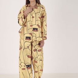 Masha Women Conversational Printed Night suit-image-89