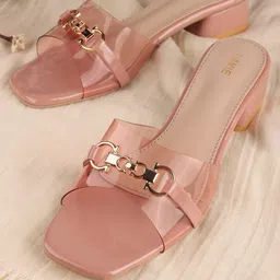 Lavie Embellished PU Block Sandals-16