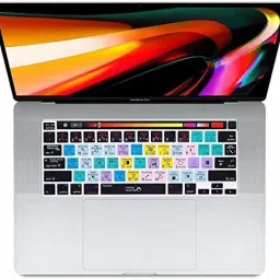 Saco Shortcuts Hotkey Silicone Keyboard Cover Protector for 13 inch 2020 (Model A2289 / A2251 / A2338 M1 Chip) and for 16"2019 (Model A2141) - Illustrator AI Pro 13 inch 2020 (Model A2289 / A2251 / A2338 M1 Chip) and for Pro 16”2019 (Model A2141) Keyboard Skin image 2
