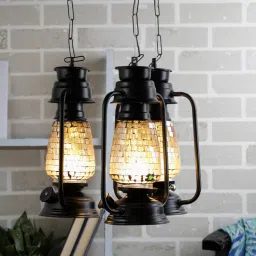 Laura Multicolour Glass Cluster Hanging Light by New Era-picture-5