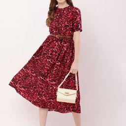 Mast & Harbour Women Animal Printed Fit & Flare Midi Dress-image-14