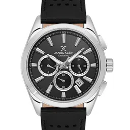 Daniel Klein Exclusive Men Patterned Dial & Leather Straps Analogue Watch DKX.1.13809-2-38