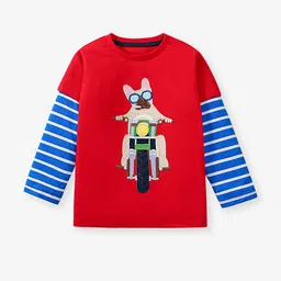 JC SPARKLE Boys Graphic Printed Round Neck Cotton T-shirt-image-20