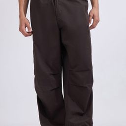 Espanshe Yolka Men Pure Cotton Ash Parachute Cargo Pants-image-40