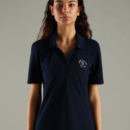 Tommy Hilfiger Women Typography Printed Polo Collar T-shirt-picture-32
