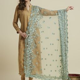 Dupatta Bazaar Embroidered Dupatta with Thread Work-58
