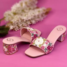YASSIO Women Embroidered Ethnic Block Sandals-image-96