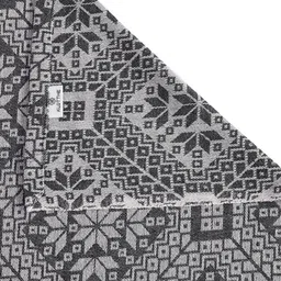 KLOTTHE Grey Printed Pure Cotton Single Bed Cover With Pillow Covers-image-40