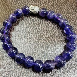 Divine souvenirs Unisex Artificial Beaded Elasticated Bracelet-12
