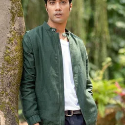 Creatures of Habit Men Lightweight Tailored Jacket with Embroidered-image-91