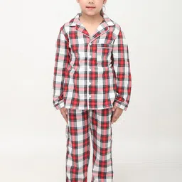 Biglilpeople Unisex Kids Checked Night suit-picture-21