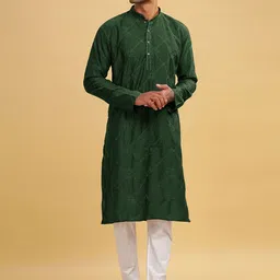 Anouk Men Thread Work Kurta-15