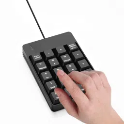 VOOCME Wired Numeric Keypad, 19-Key Corded USB Laptop Keyboard Replacement Key image 3